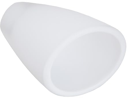 Schutenglas weiß Lampenglas Leuchtenglas Opalglas Tulpenform Ersatzglas blendfrei