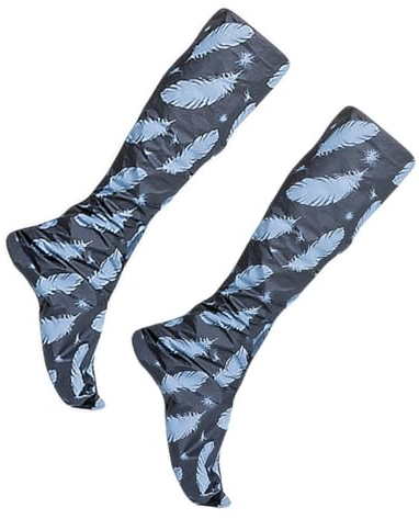 Zerodeko Vulkanschlamm Fußmaske Peeling Socken zur Entfernung Abgestorbener Hautschüppchen mit Aluminiumpapier und Vliesstoff für Intensive Fußpflege und Feuchtigkeit