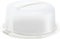 Rotho Cool & Fresh Tortenglocke mit Kühlung, Kunststoff (PP) BPA-frei, weiss/transparent, (38.0 x 34.0 x 16.0 cm)