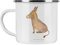 Mr. & Mrs. Panda Camping Emaille Tasse Esel - Geschenk, Campingtasse, Tiermotive, Weisheit, Emaille Tasse Camping, Tasse Camping, Lebensmut,