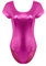 TiaoBug Ballettanzug Damen Langarm Body Ballett Trikot Turnanzug Gymnastikanzug Schwarz/Blau/Silber/Gold (L(Brust 76cm), Pink B)
