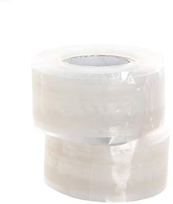 TUKA 6m Selbstschmelzendes Silikonband, Mehrzweck Reparaturband Isolierband Dichtungsband, Selbstschmelzendes Silikon Wickelband Wasserdicht Wetterfest, 25mm breit, 2x3m, Transparent, TKD5043-2x