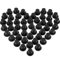 Blulu 50 Stück Schwarze Mini Zylinder Miniatur Zylinder Kunststoff Magier Hüte für DIY Dekoration Party Zubehör Schneemann Deko Weihnachten Party Geburtstag Hochzeit Familien Treffen