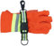Sangle de gant de pompier | Porte-gants avec laisse de gant pivotant, mousqueton réfléchissant, haute visibilité pour un accès rapide à tous les styles Find in Melo Tough (boucle à dégagement rapide,