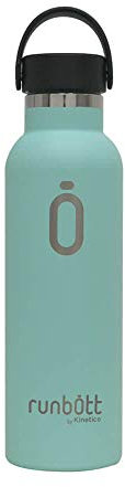KINETICO Runbott Botella Termo Ceramica - Menta - Acero térmico sin BPA con Recubrimiento Interno de cerámica (Nuevo Modelo)