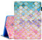 Ausmix Case for iPad 9th Generation 2021/ iPad 8th Generation 2020 Case/iPad 7th Gen 2019 Case, iPad Cover 10.2 Inch PU Leather Protective Smart Cover with Auto Wake/Sleep, Mermaid