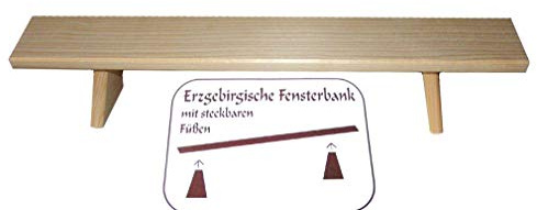 Tischlerei Stephani Erzgebirge Fensterbank Unterstellbank für Lichterbogen/Schwibbogen 1000 x 90 mm