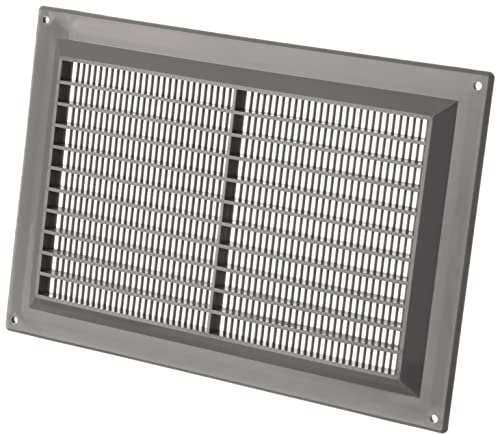 250x170mm Rejilla de Ventilación - Plástico, Gris