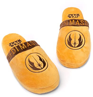 Star Wars Hausschuhe Mens Yoda Jedi oder R2D2 Slip auf Haus Schuhe Müßiggänger 43-44 EU