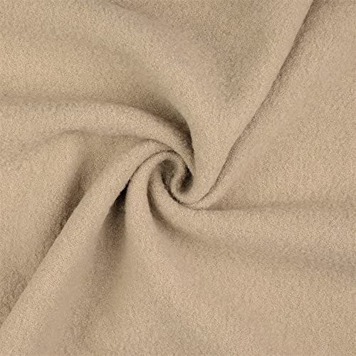 Walkloden-Walkstoff-LAURA-von Stofftreff-100% Wolle, Meterware, 0,5m, Loden, Trachtenstoffe, Wollwalk, Wollstoff (Natur-1001)