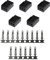 Maxmoral 5PCS PC Fan Connector, PWN Plastic Shell PWN Plastic Shell Computer Case Cooling Fan Female Plug Interface 3-pin PC Fan Connector Kit