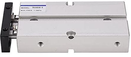 Dioche Luftzylinder Pneumatikzylinder Doppeltwirkend Rostfreie Aluminiumlegierung TN16 0,1–0,9 MPa 10–200 Mm(TN16X50-S)