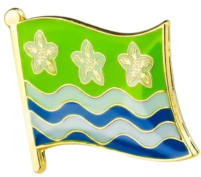 Cumberland Badge en métal émaillé avec écusson du comté anglais, Métal