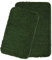Yeaban Badezimmerteppich-Set, 2-teilig, dicke Chenille-Badematten,saugfähiger und waschbarer Badteppich, rutschfest,Dunkelgrün, 81.3x50.8 cm + 91.4x61.4 cm 0 cm