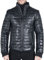 TruClothing.com Herren Puffer Jacke Kleidung Winddicht Winter gesteppt Echtleder Jacken Mantel