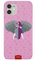 Tirita Phone Case Compatible with iPhone 11, Hard Cover Snap-On - Animals Pets Elephant Lilac