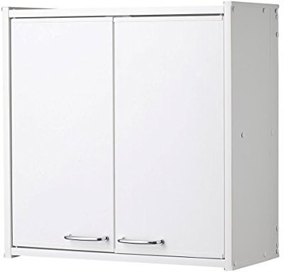 Negrari F760PAM Armario de Pared de PVC, Cloruro de polivinilo, Color Blanco, 59 x 21 x 59 cm