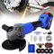 Cordless Angle Grinder Brushless, Battery Powered Grinder, 4.5Inch Mini Angle Grinder Kit with Charger & Battery, Cordless Grinder Tools Set for Cutting, Grinding and Polishing