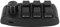 AMONIDA Mini Mechanical Keyboard, Ergonomic Design 6 Keys 1 Red Switch Button Solid ABS Mini Programmable Gaming Keyboard for Media (Wireless BT(Inbuilt 200mAh Battery Included))