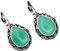 CuLtP Ohrringe Hängend,Vintage Wassertropfen Filigrane Anhänger Ohrhänger Ohrringe Grüne Jade Tropfen Ohrringe Antik Barock Stil Ohrringe Edelstein Ohrringe Schmuck Für Frauen Mädchen Geschenk