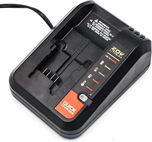 JHYQX PCC692L 20V Battery Charger PCC691L Replacement for Porter Cable 20V Lithium Battery PCC685L PCC680L PCC681L PCC682L Compatible with Black Decker 20V Battery LBXR20 LBXR2020