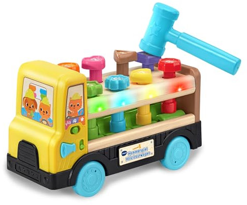 Vtech Baby Hammerspiel Holz-Lastwagen - Bunter Lastwagen zum Spielen - Für Kinder von 18-36 Monate