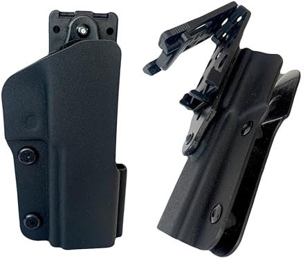 Kydex Waffen Holster Verstelbare Speedsec Halfter Kurz/Shot mit Multi Lok Gürtel Clip für S&W Revolver Walther Sig Sauer CZ Pistolen (PDP 5´´)
