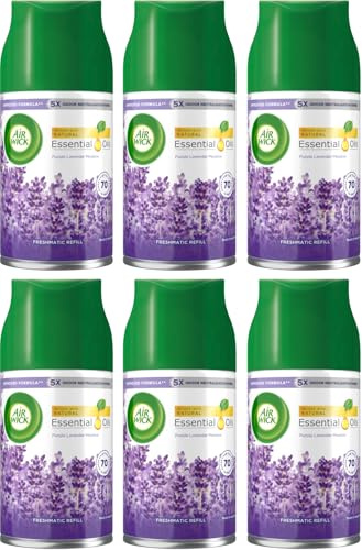 Air Wick Freshmatic Auto-Spray-Nachfüller, violette Lavendelwiese | Freshmatic automatischer Lufterfrischer Nachfüller mit 24/7 Odor Stop Technologie; bis zu 420 Tage Duft, kein Nassspray