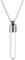 Fcnjsao Beautiful Glass Bottle Pendant Necklace Simple to Open and Carry Pendant Neckchain for Small Decoration and Fragrances