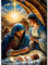 DAERLE Diamond Painting Kits für Erwachsene, Weihnachten Jesus, 5D Weihnachtskrippe Diamant Malerei Set, DIY Diamantmalerei Basteln Bilder Arts als Geschenk für Home Wand Décor 30x40cm