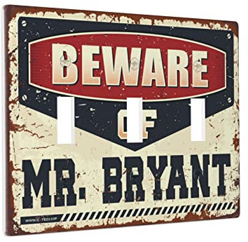 Decorative Wall Plates For Light Switches Beware Of Mr. Bryant Switch Wallplate Cover Chef Outlet Cover 3 Gang Switch Cover