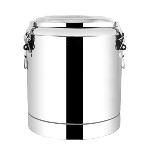 Thickened Double-Layer Insulated Barrel,Stainless Steel Commercial Catering Water Boiler,for Hot Tea Water and Milk Soup Electric Urn 10-100L (70L)