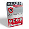 Scheda Allarme AJAX PWR | NON SEMPRE REALE, È. | Realizzato in alluminio. | Allarme speciale pavimento cartello deterrente allarme super qualità, 9 x 14 cm. Potente adesivo