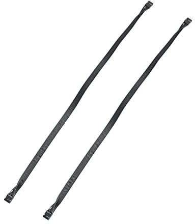 casstaly 2 StüCk Motherboard HD Audio 9Pin Stecker auf Buchse VerläNgerung Kabel für PC DIY Schwarz, 50CM