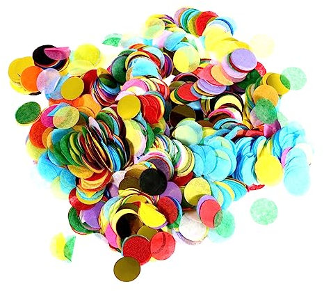 HEALSOPTHY 2sätze Bunte Papier-konfetti Füllungen Für Luftballons Runde Tissue Kreise Für Hochzeiten Partys Dekorationen Bastelarbeiten