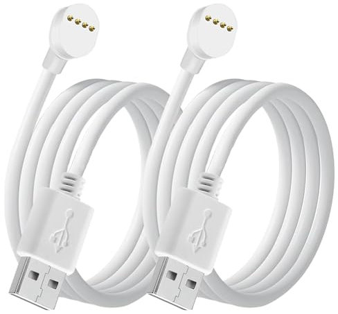 Lonnky Power Cable Compatible with Google Nest Cam Outdoor or Indoor (Battery), 3m/10ft USB Charger Cord – White