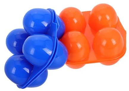 Abaodam 2 Cajas Protectoras para 4 Huevos Soporte para Huevos para Acampar Hueveras para El Almuerzo Huevera Portátil Cesta para Huevos Portátil Cartones Transparentes para Huevos