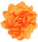 LOZTBUE 1 pièce de broche de fleurs de roses, grande broche de mousseline, pince à cheveux, classique, élégante, faite à la main, de fleurs, appropriée pour le mariage, la fête (Orange clair)