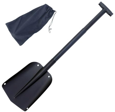 Pala de Nieve para Coche | Recogedor Telescópico para Quitar Nieve | Pala de Jardinería Portátil para Acampada Invernal Aceras Camiones Aparcamiento Vehículos