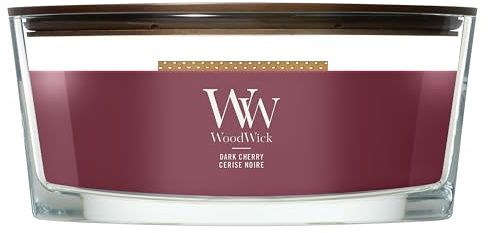 WoodWick Scented Candle | Ellipse Candle | Dark Cherry | Perfect Gifts for Women