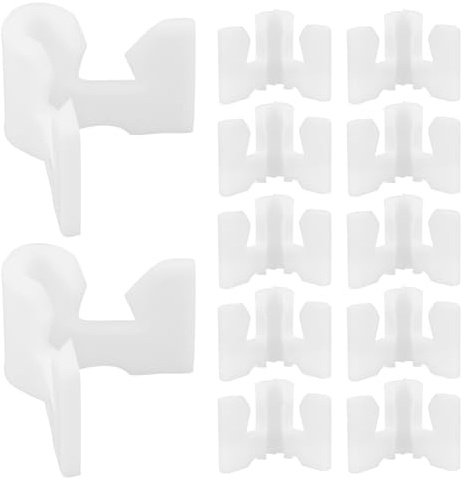 COLLBATH Connecteurs Assemblage Facile 40pcs en Plastique Blanc Fixation Discrète pour Organiseur de Chaussures et Meuble de Rangement pour Armoire et Étagère à Chaussures