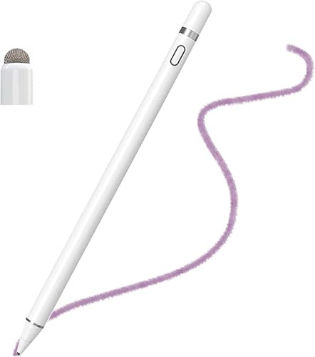 Lápiz Táctil para iPad, Lápiz para Tablet de Alta Sensibilidad y Precisión,Blanco