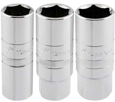 Draper 16784 1/2 Square Drive Spark Plug Socket 3 Piece Set , Blue