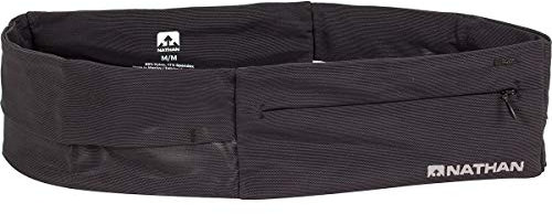 Nathan Zipster Laufgürtel Bounce Free Waist Pack Taschen mit Reißverschlüssen Runners Fanny Pack Passend für alle iPhones, Android, Samsung usw. Für Damen und Herren