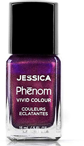 JESSICA | Phenom Vivid Colour Nail Polish | Long-lasting Gel-like Nail Polish without UV Lights coming in vivid & pigmented colours | Red Beryl | 14 ml