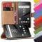 Eximmobile - Book Case Handyhülle für Sony Xperia XA2 in Blau mit Kartenfächer | Schutzhülle aus Kunstleder | Handytasche als Flip Case Cover | Handy Tasche | Etui Hülle Kunstledertasche