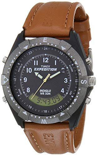 Timex Orologio da uomo con quadrante nero analogico digitale Expedition TW00MF104