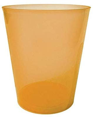 TELEVASO - 200 uds - Vaso Sidra 480 ml Reutilizable Ligero - Polipropileno (PP) - Color naranja - Vaso ecológico Libre de BPA,