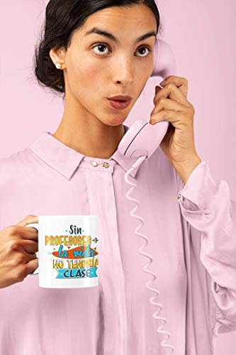 Taza desayuno aqui bebe el/la mejor profe del mundo mundial (profe clase)