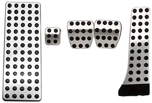 Katigan 5PC Auto Pedal Abdeckung Zubeh?R mit Fu?StüTze für Mercedes W203 W222 W213 W205 W204 W211 W212 W210 X204 W218